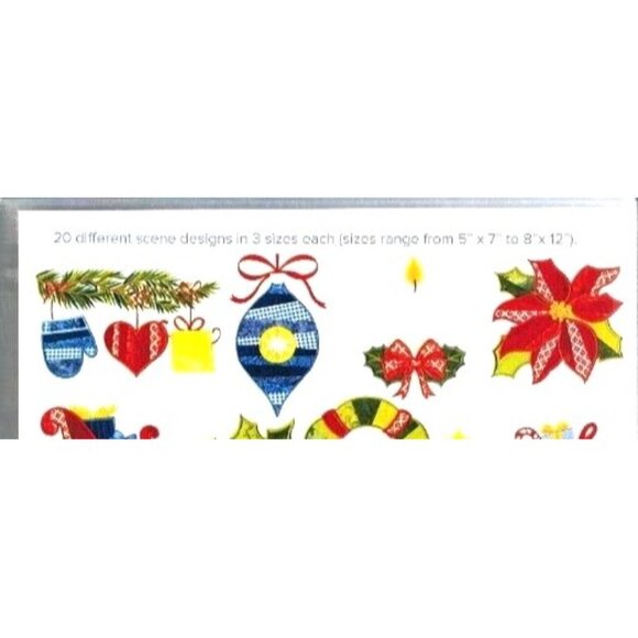 Anita Goodesign Paper Piecing Christmas Full Collection Embroidery Designs - Picture 7 of 10